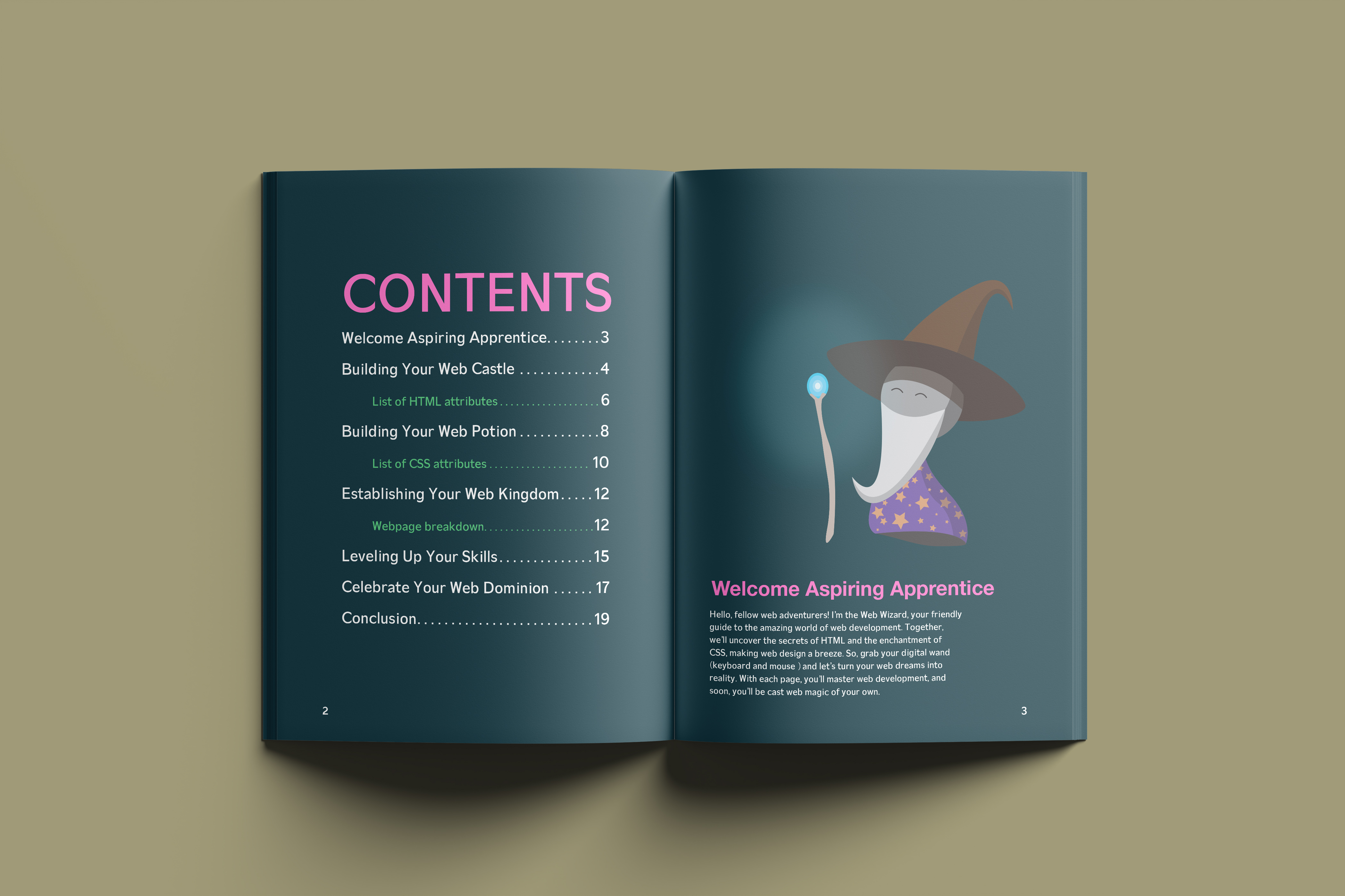 nweb design book mockup