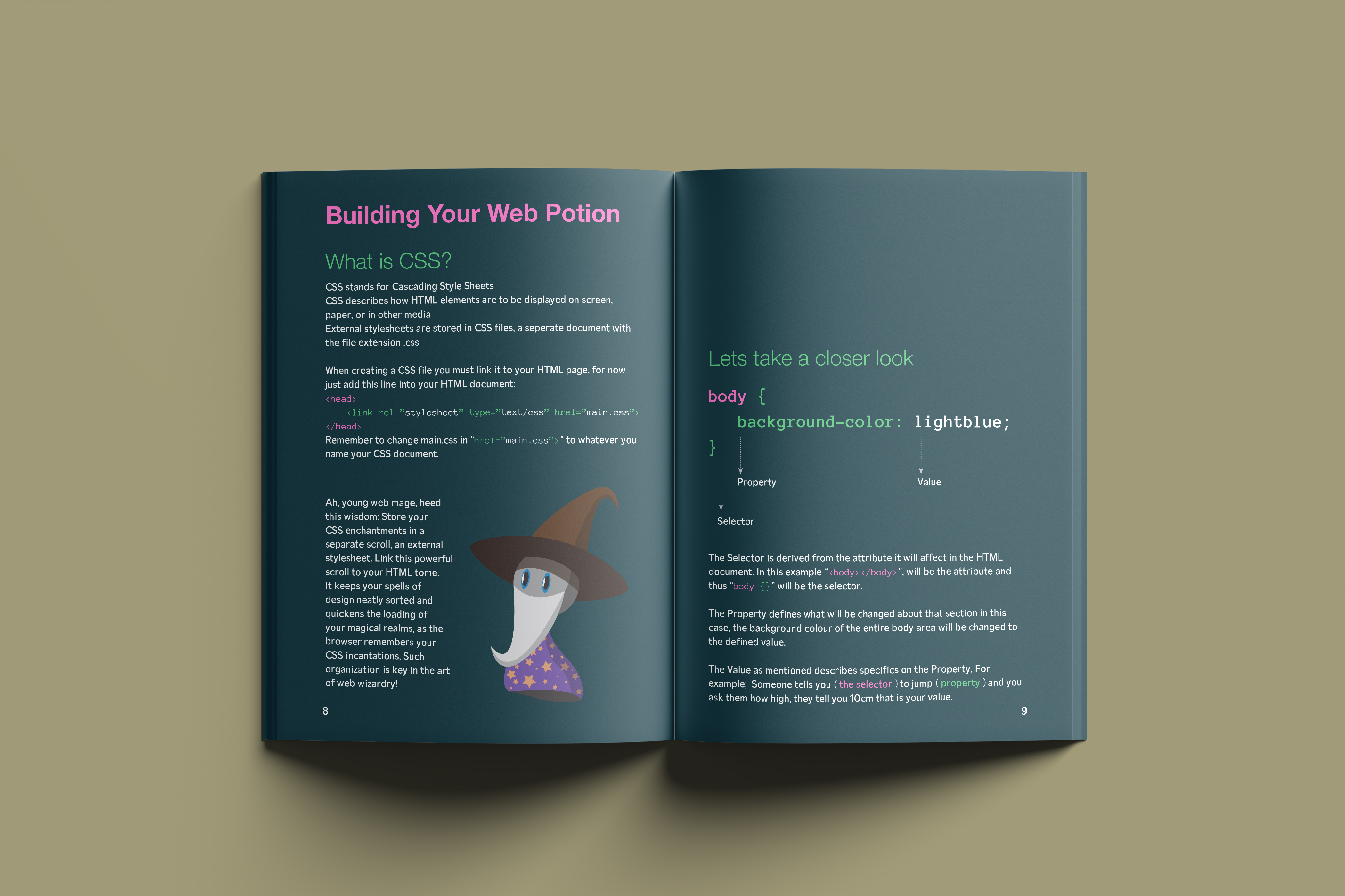 web design book mockup